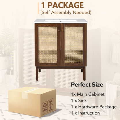 Bathroom Vanity Cabinet With Doors, Soft Close Design