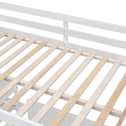 Full Over Full Bunk Bed With Desk