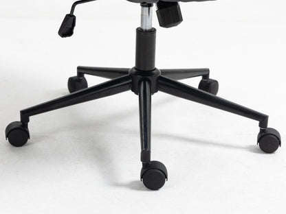 Office Chair, Mid Back Home Office Desk Task Chair With Wheels And Arms Ergonomic Computer Rolling Swivel Chair With Padded Armrest