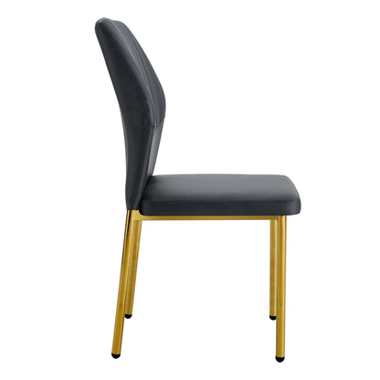 Luxury Simple Chair With Metal Leg