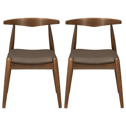 Dining Chairs With Ergonomic Backrest (Set of 2)