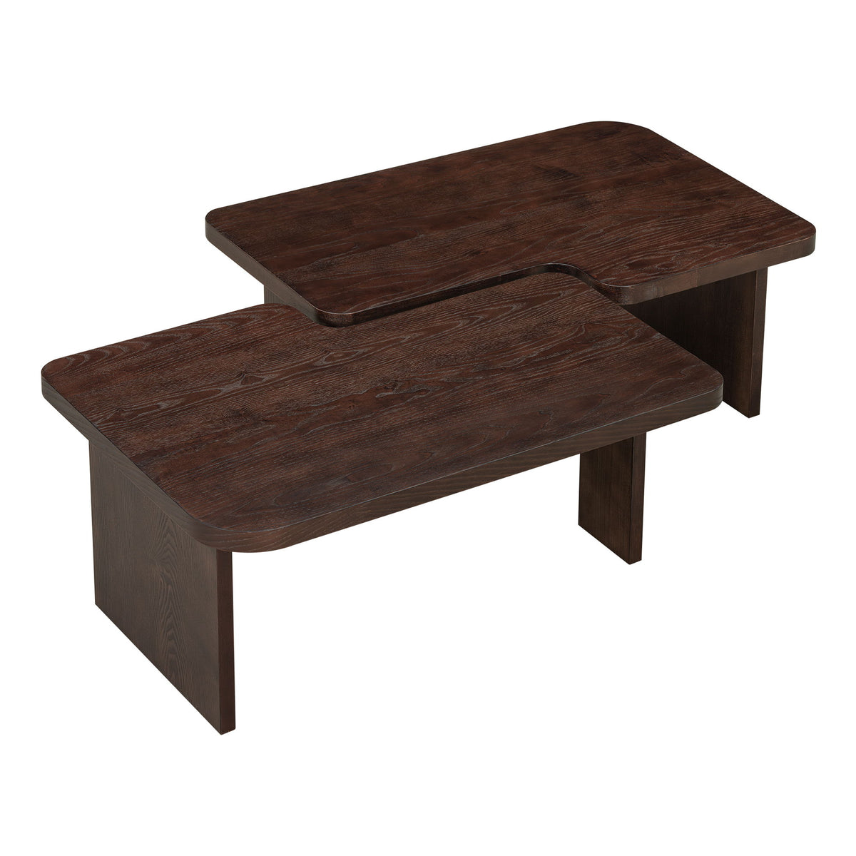 Modern Minimalist Coffee Table Set With Splicing Design