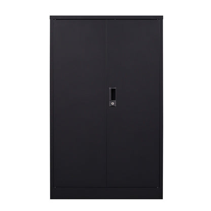 Metal Storage Cabinet With Locking Doors And Adjustable Shelf, Folding Filing Storage Cabinet, Folding Storage Locker Cabinet For Home Office, School, Garage