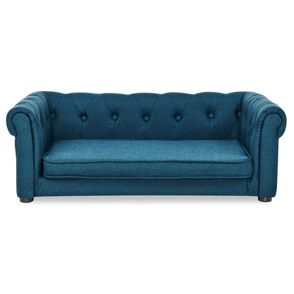 Modern Elegant Rectangle Pet Bed, Durable Elevated Dog Sofa