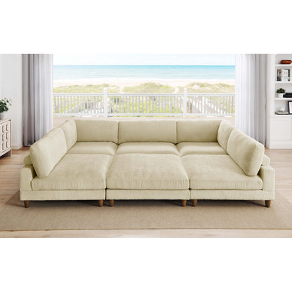 Modern Modular Sectional With Adjustable Back Support