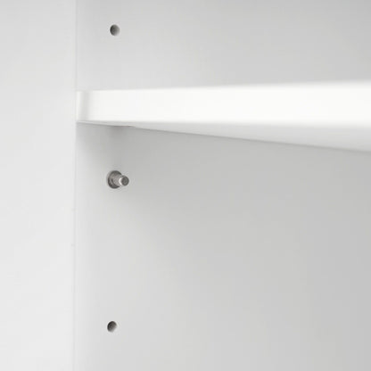 Freestanding Tall Bathroom Cabinet With Soft Close Doors And Adjustable Shelves