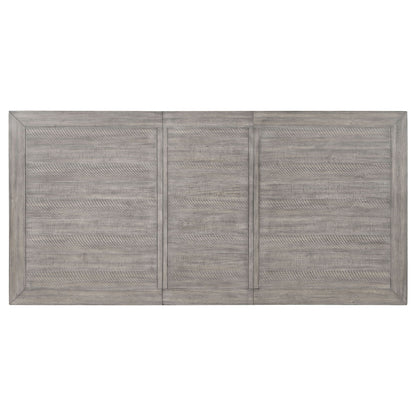 Centera - Rectangular Dining Table With Extension Leaf - Gray