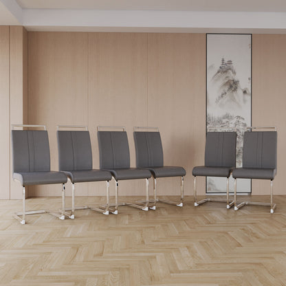 Modern Dining Chairs With Padded Seat, High Back
