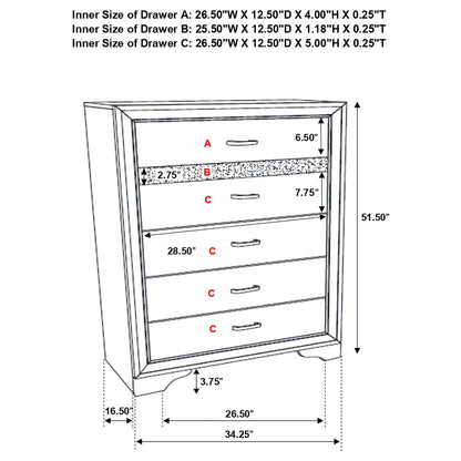 Annie - 5 Piece Bedroom Set