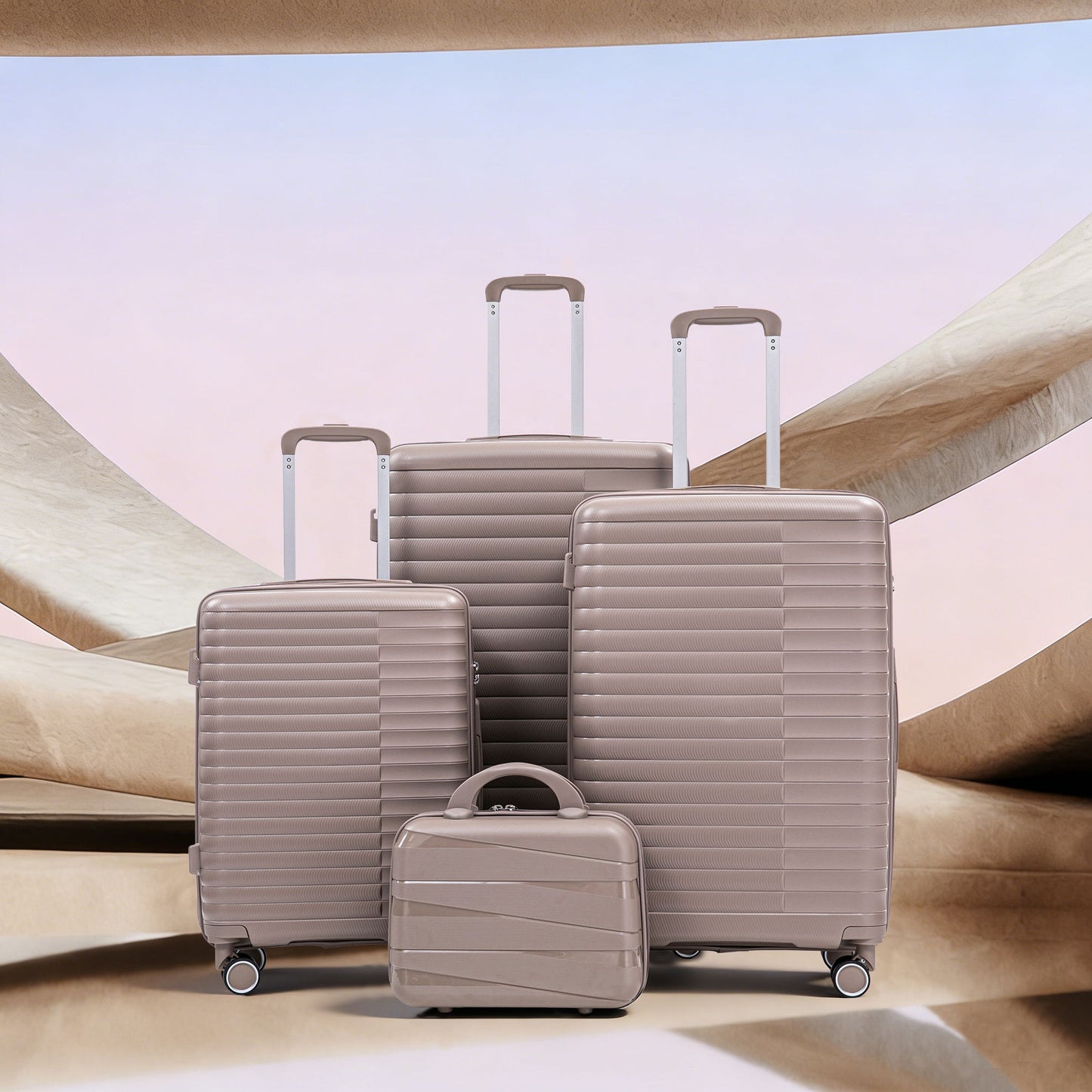 4 Piece Luggage Set, Combination Lock