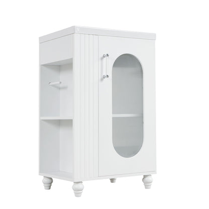 Modern Bathroom Vanity With Sink, Adjustable 2 Tier Shelf