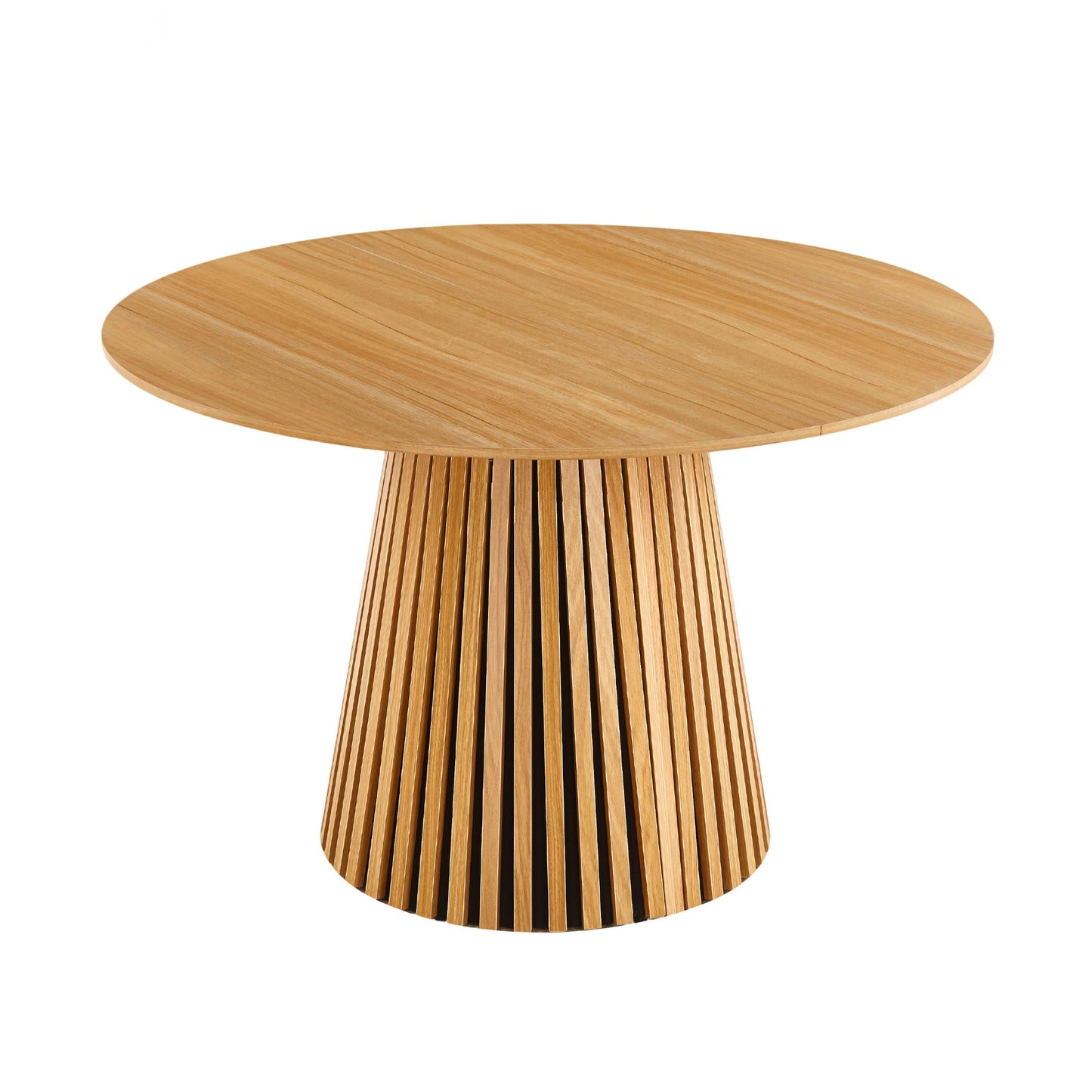 Extendable Pedestal Multifunctional Dining Table - Oak