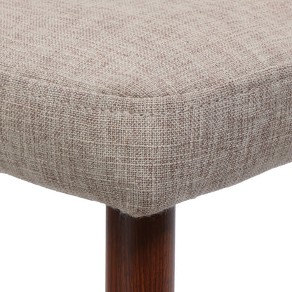 Mid Century Modern Fabric Armless Dining Chair