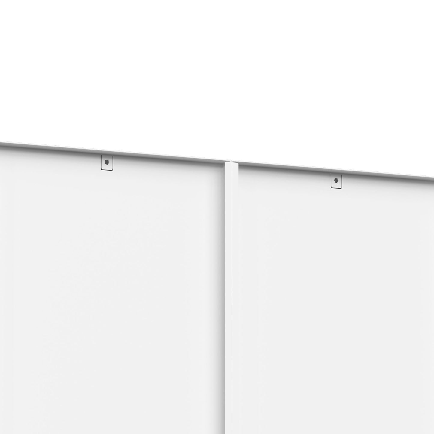 Bookcase Tall 5-Tier Adjustable Storage Shelf With Door Deep - White