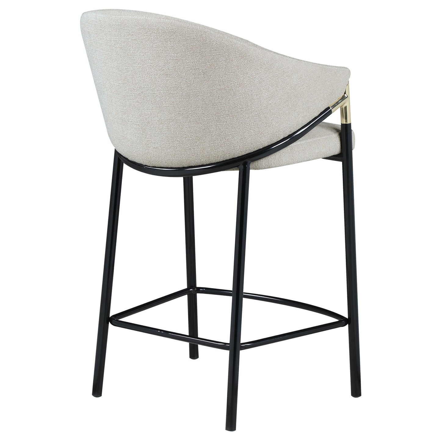 Sloped Arm Counter Stools (Set of 2) - Beige