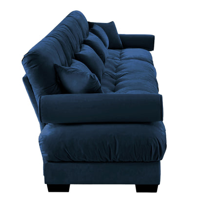 Super Comfort Oversized Modular Sectional Sofa, Deep Seat Convertible L Shaped Couch