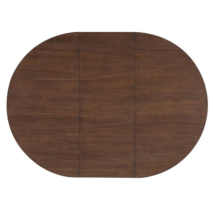 Dining Set With Leaf Round Table And 4 Upholstered Chairs