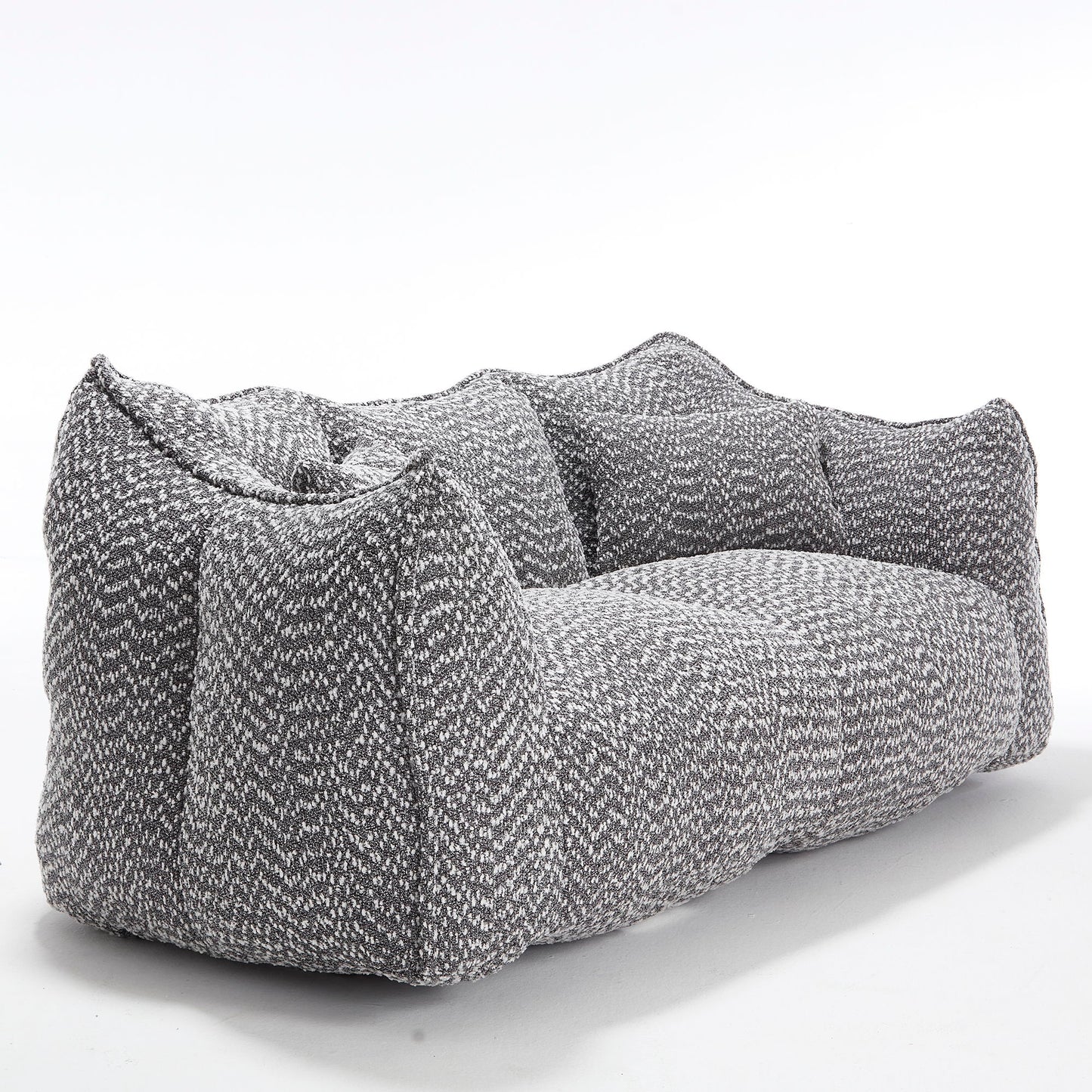 Comfortable Dual Beanbag Chair With High Resilience Foam Core For 2 People