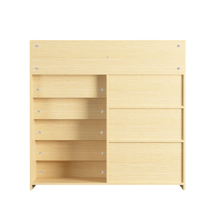 Bookshelf And Toy Storage Organizer, 4 Tier Bookcase With Display Stand For Playroom