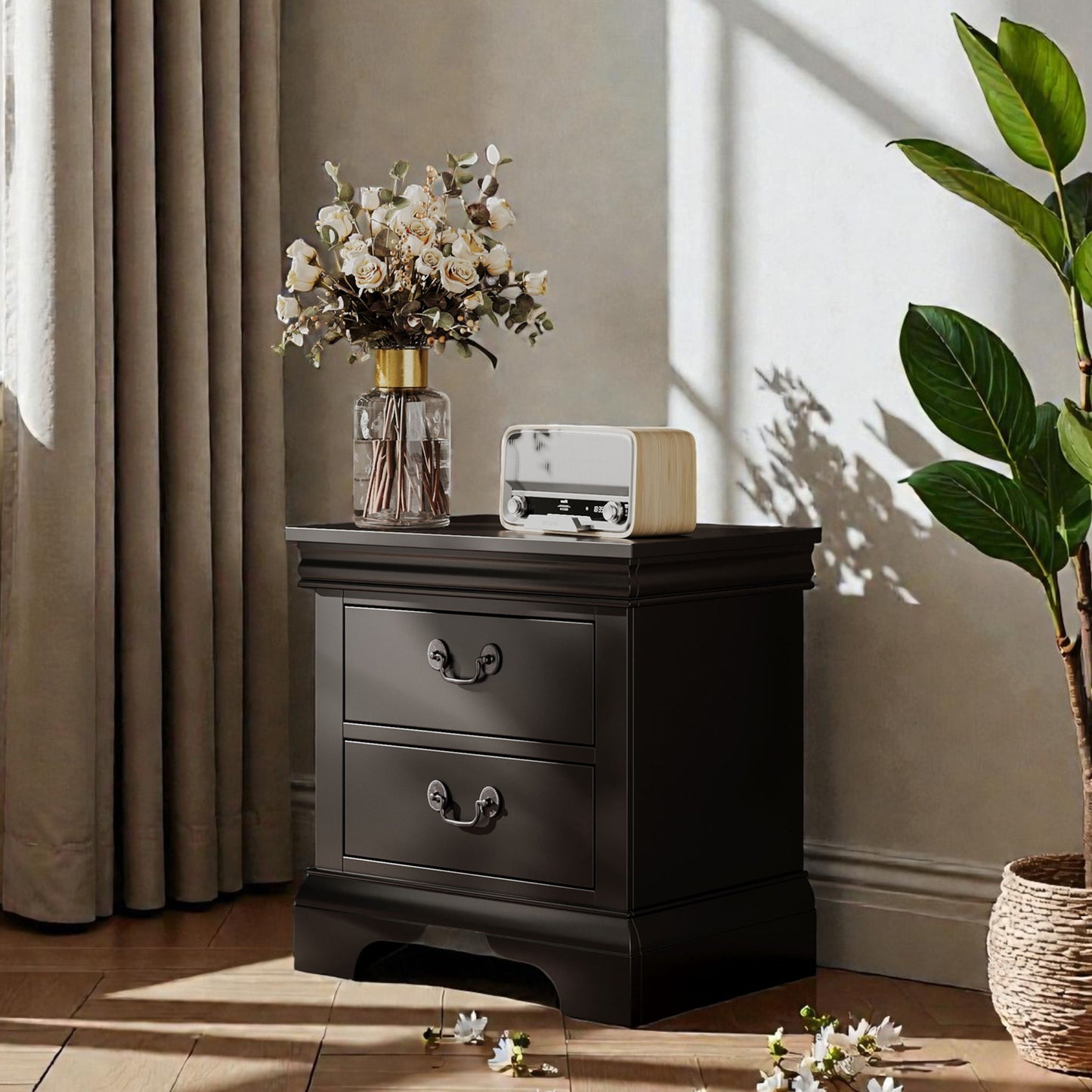 Nightstand With 2 Drawers
