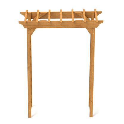 Arbor, Wedding Arch For Ceremony, Trellis For Plant Climbing, Christmas Decor Pergola For Garden Backyard - Yellow
