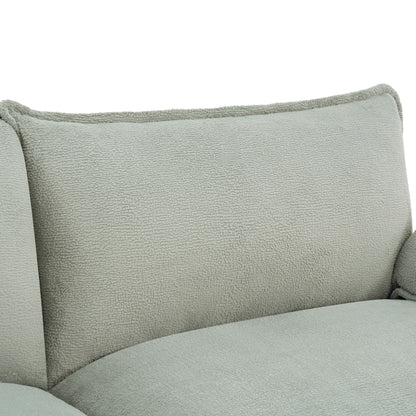 Modern 3 Seater Sofa With Side Storage Pockets For Living Room
