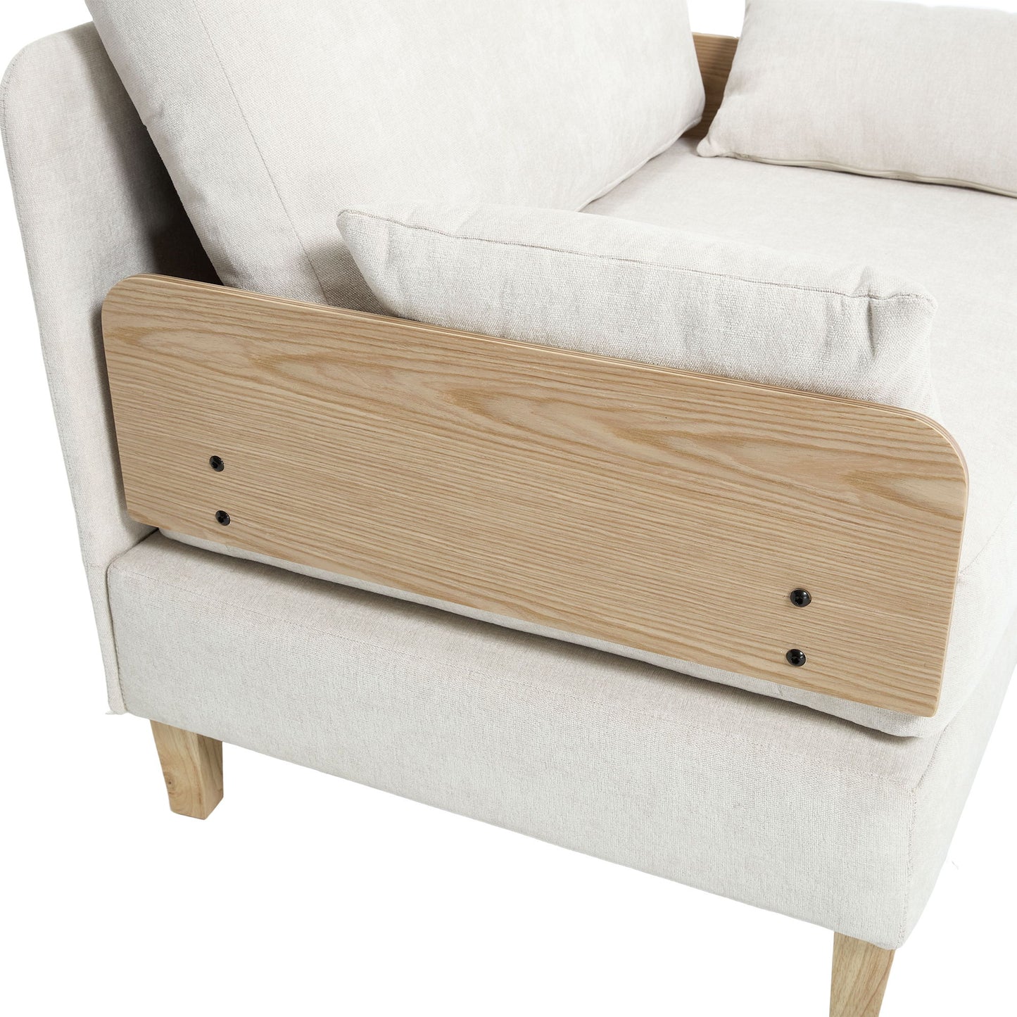Mid Century Modern Foldable Sofa Bed, 3 In 1 Convertible Sleeper With 3 Pillows