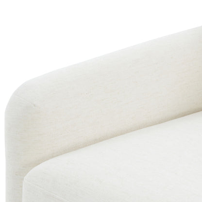 Tolland - Swivel Accent Chair With Antique Brass Nailhead Trim - Cream