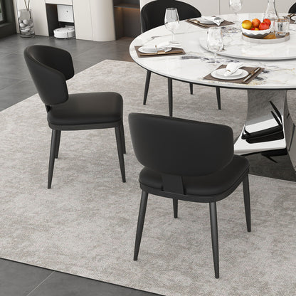 Round Dining Table & 6 Chairs Set - Silver