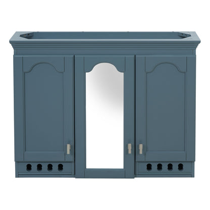 Wall Mount Mirror Cabinet With Adjustable Shelves, Soft Closing Hinges