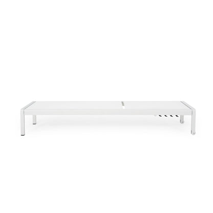 Outdoor Patio Chaise Lounge With 5 Reclining Positions