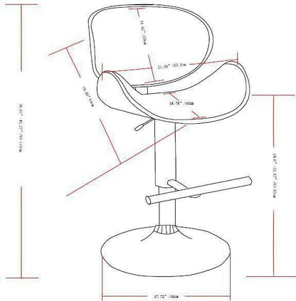 Marana - Handcrafted Bentwood Adjustable Swivel Bar Stool