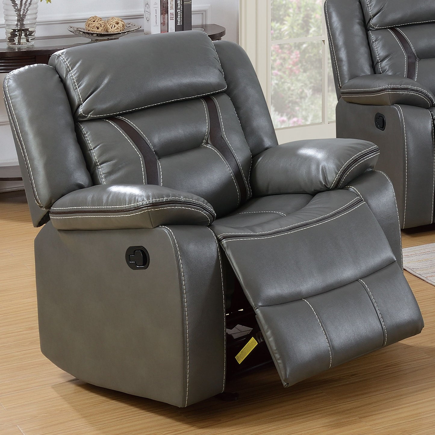 Living Room Set With Pillow Armrest And Tufted Backrest