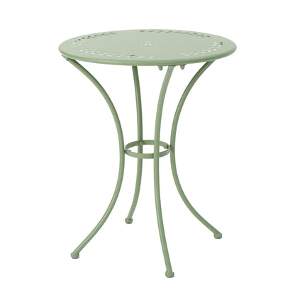 Ambrosia - 3 Piece Bistro Set With Leaf Motifs Top And Seat