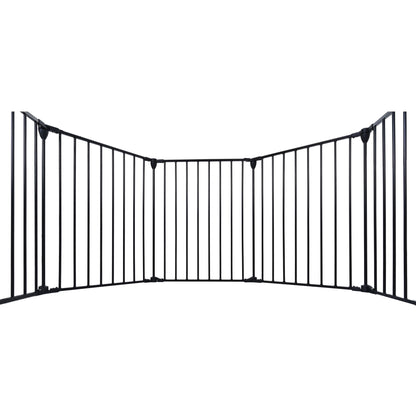 Adjustable Safety Gate Play Yard Metal Doorways Fireplace Fence Christmas Tree Fence Gate For House Stairs Gate Prohibited Area Fence