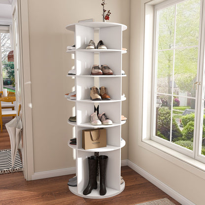 Spinning Shoe Rack, Free Standing 360° Revolving Shoe Organizer