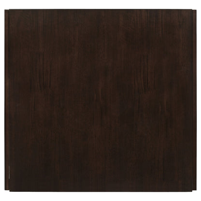 Dining Table With Drop Extension Leaf Table With Foldable Ends For Compact Spaces - Brown