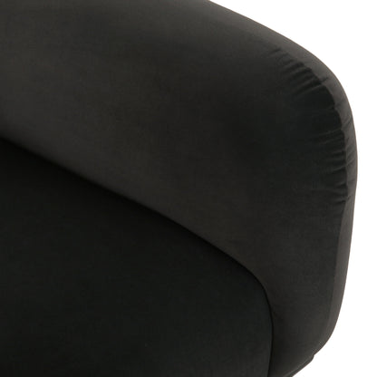 Sway - Upholstered Loveseat With Wood Legs And Round Arms