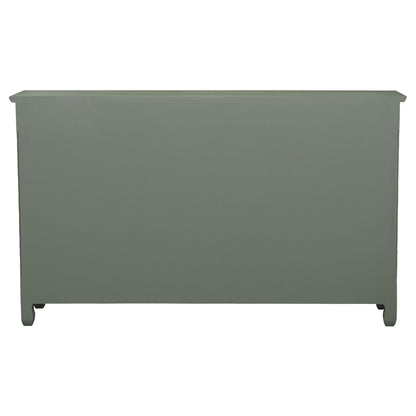 Naomi - 3 Drawer Scrollwork Accent Cabinet - Green