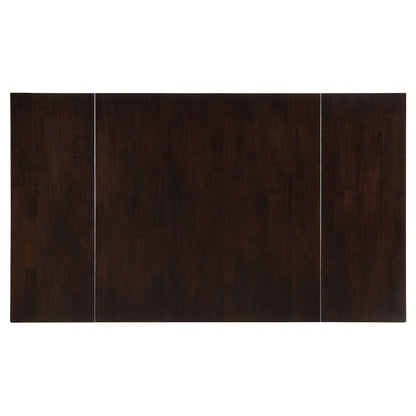 Dining Table With Drop Extension Leaf Table With Foldable Ends For Compact Spaces - Brown