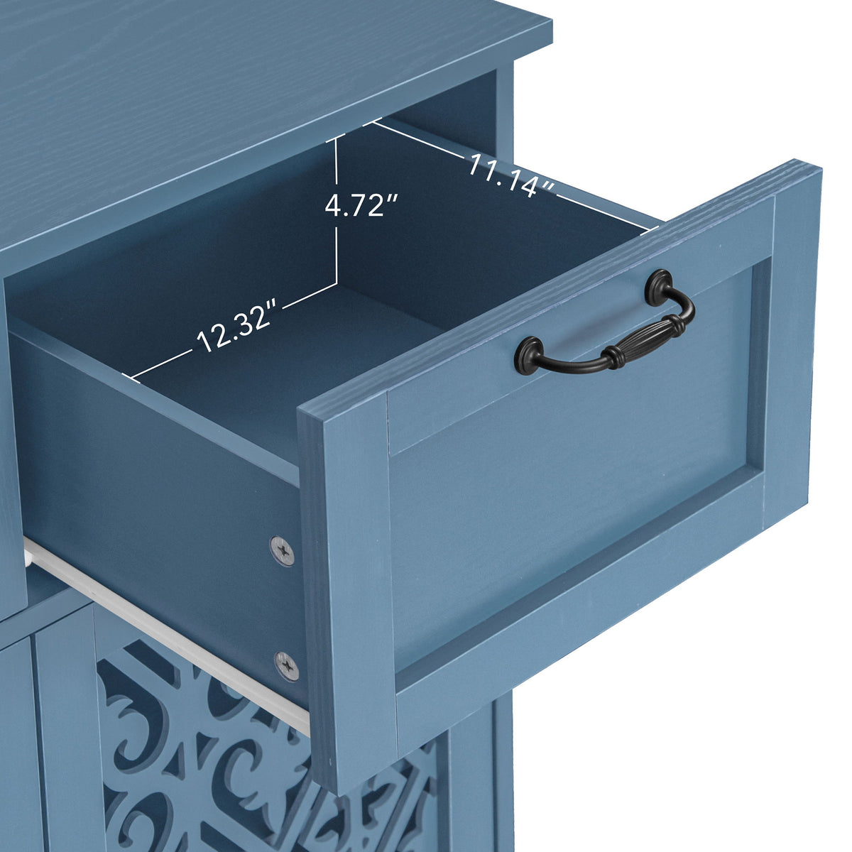 2 Door 2 Drawer Elegant Cabinet