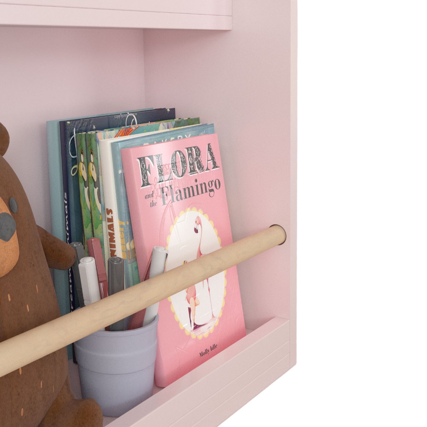 3 Tier Book Shelf, Compact Storage For Bedrooms