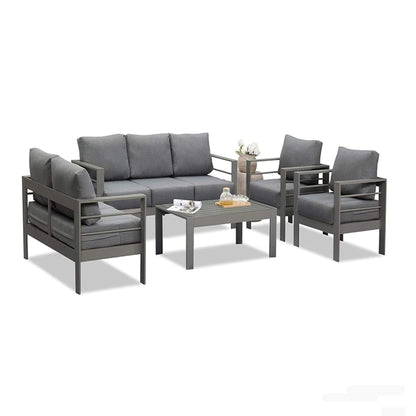 All-Weather Patio Sofa With Cushions, 3 Seat Outdoor Couch