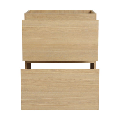 Modern Freestanding Bathroom Vanity Cabinet With Double Drawer