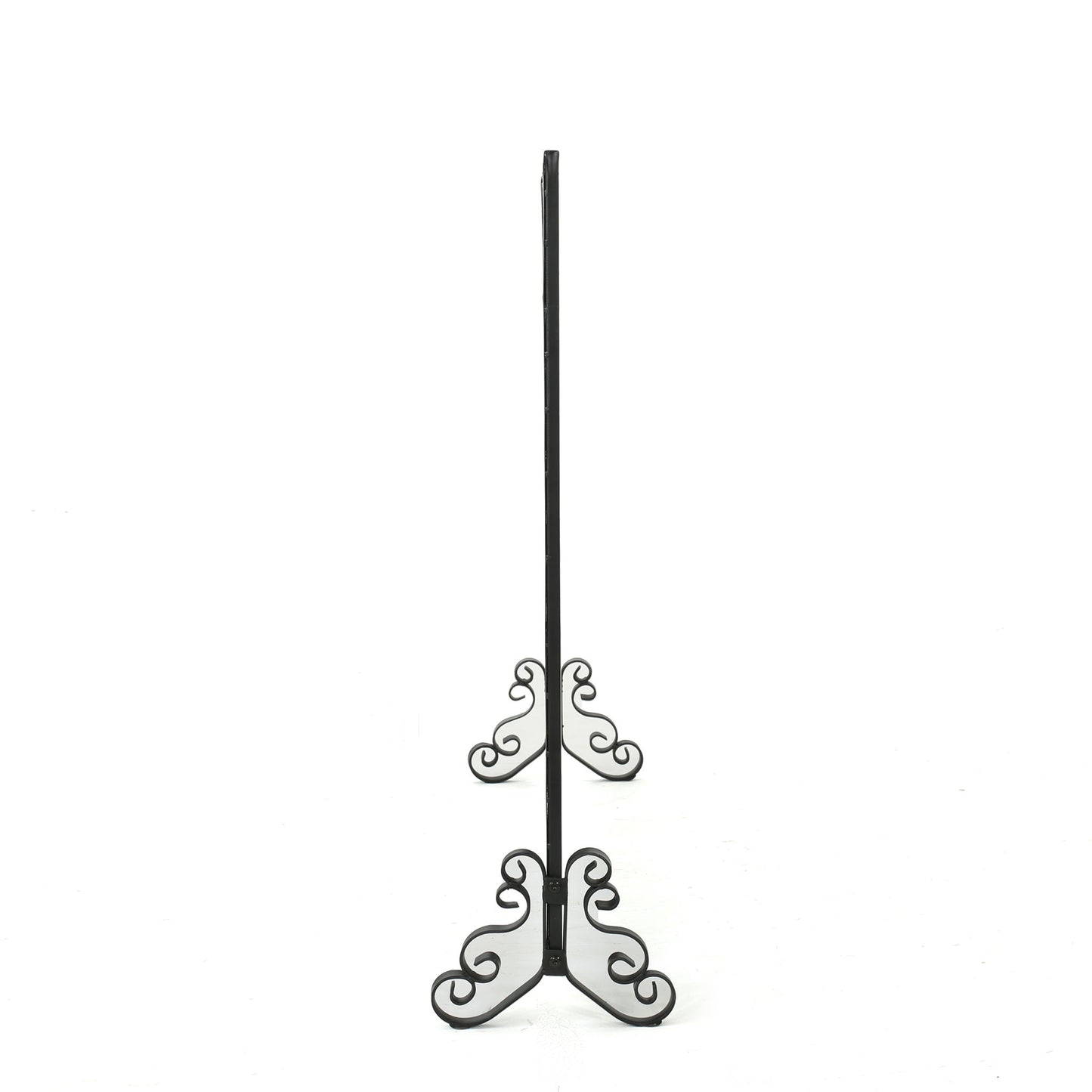Minimalist Single Panel Iron Fireplace Screen With Diamond Design