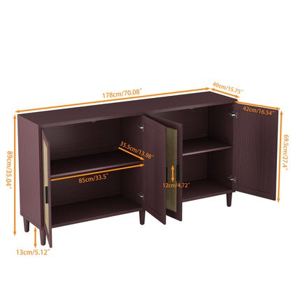Buffet Cabinet With Adjustable Shelves For Kitchen