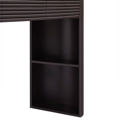 Retro Console Table With Storage, 3 Drawers