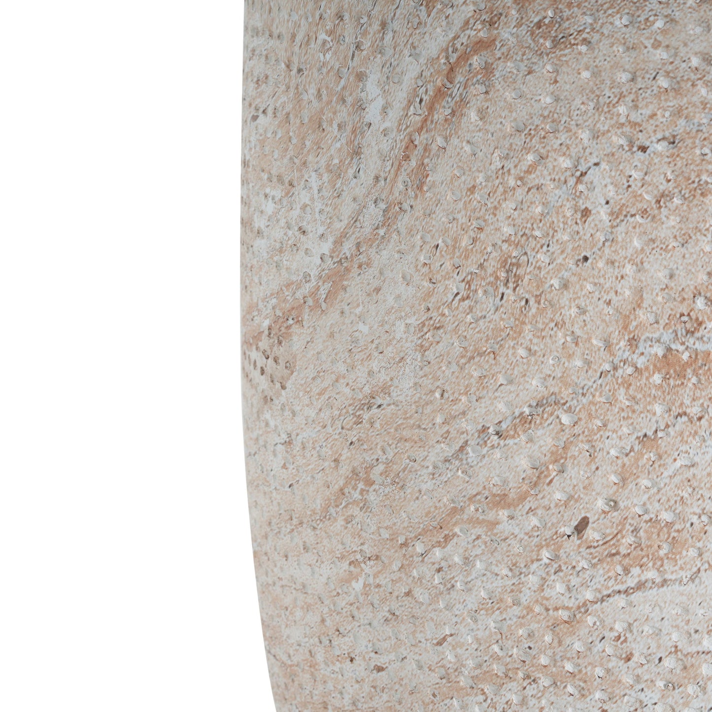 Outdoor / Indoor Lightweight, Concrete Side Table, Travertine - Beige