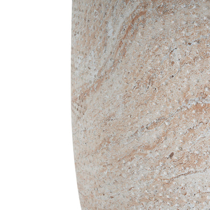 Outdoor / Indoor Lightweight, Concrete Side Table, Travertine - Beige