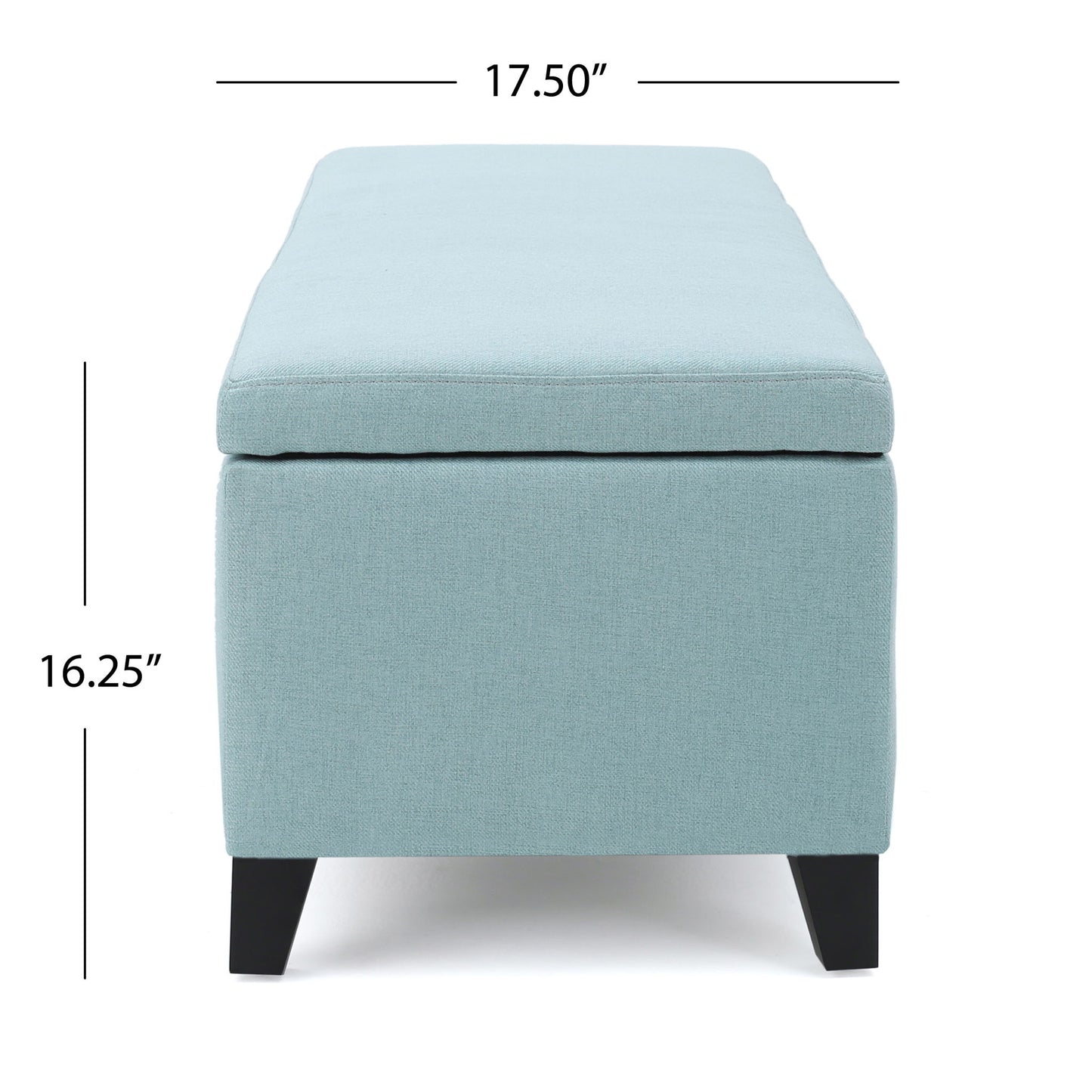 Contemporary Storage Ottoman Bench With Upholstery